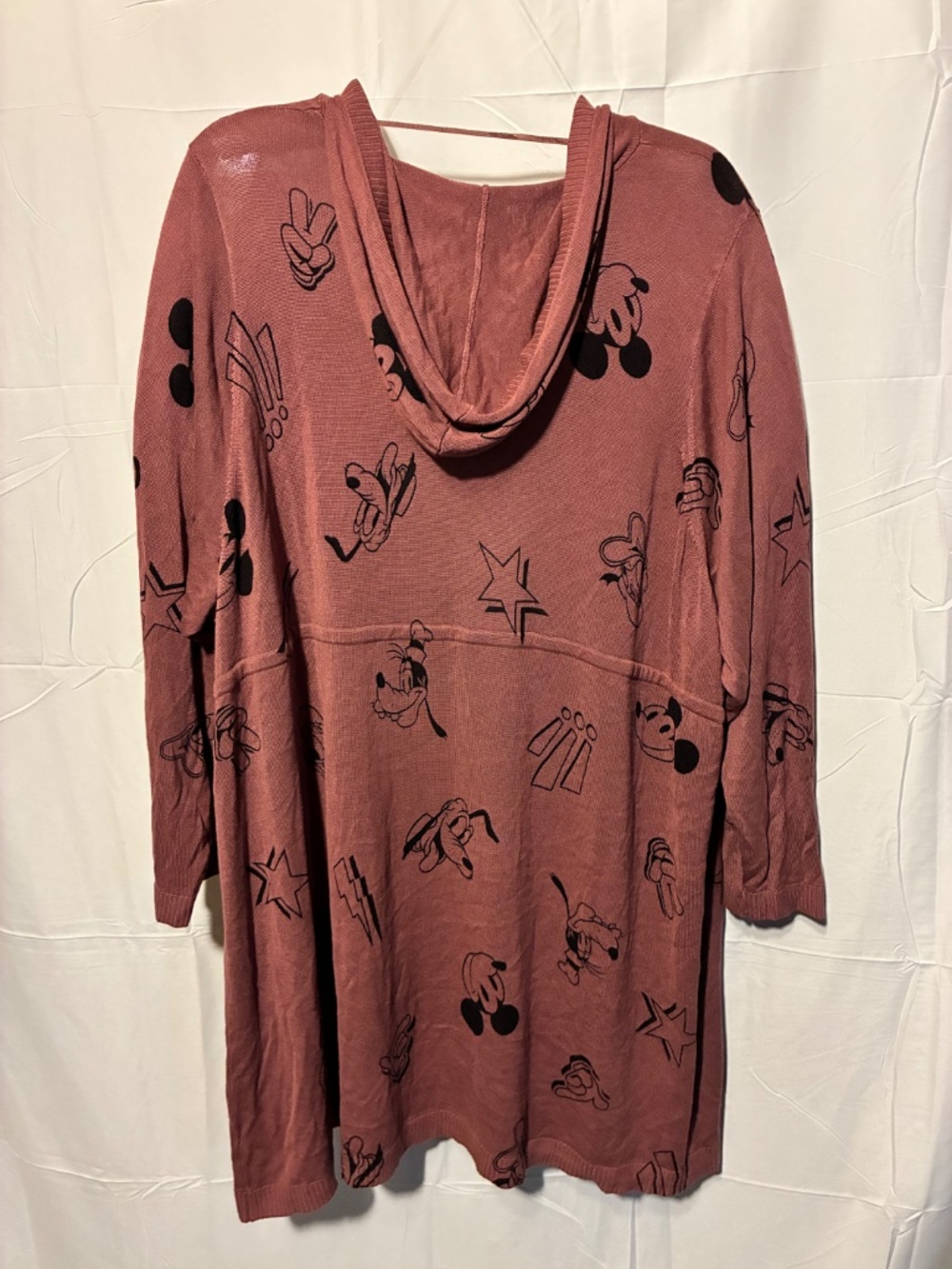 NWT Torrid Size 6 Mickey Mouse and Friends Cinch Waist Hooded Cardigan - Picture 4 of 6